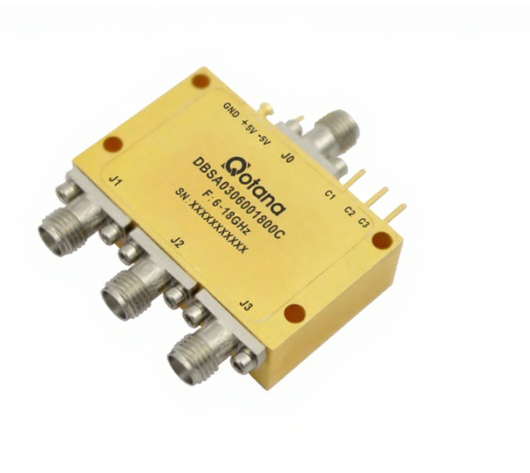 DBSA0306001800C ����ʽ 6-18GHz ͬ�� SP3T ����/Qotana����ͼ