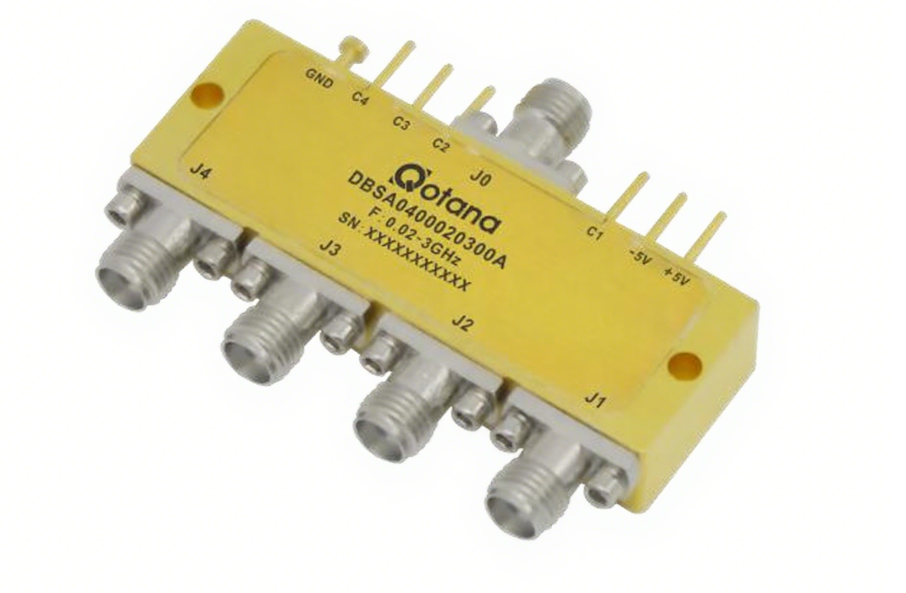 DBSA0400020300A ����ʽ 0.02-3GHz ͬ�� SP4T ����/Qotana����ͼ