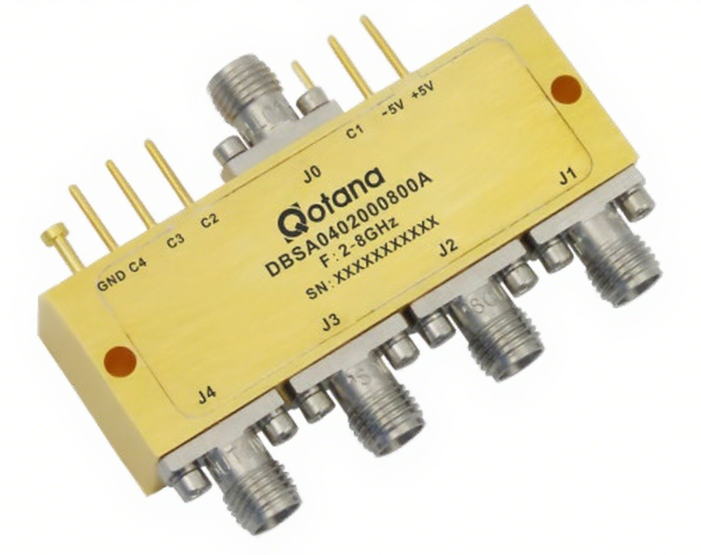 DBSA0402000800A ����ʽ 2-8GHz ͬ�� SP4T ����/Qotana����ͼ