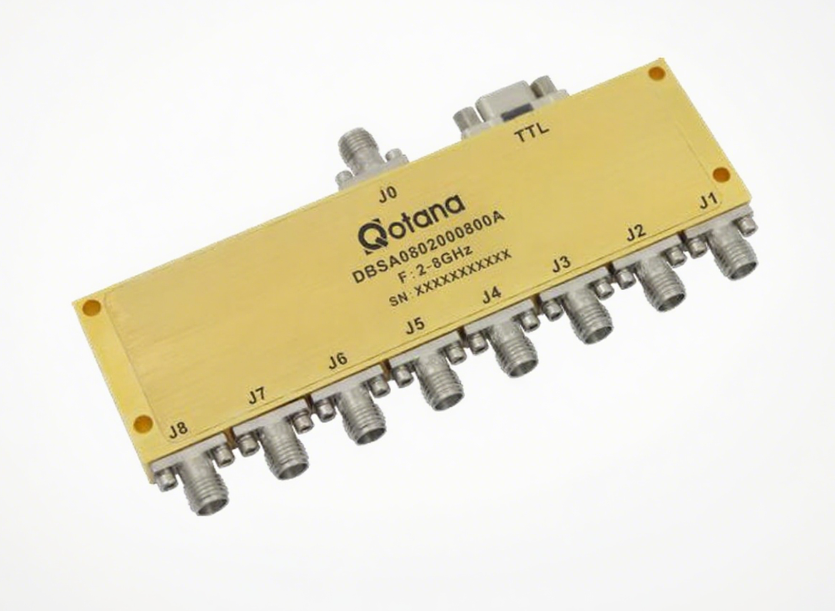 DBSA0802000800A ����ʽ 2-8GHz ͬ�� SP8T ����/Qotana����ͼ