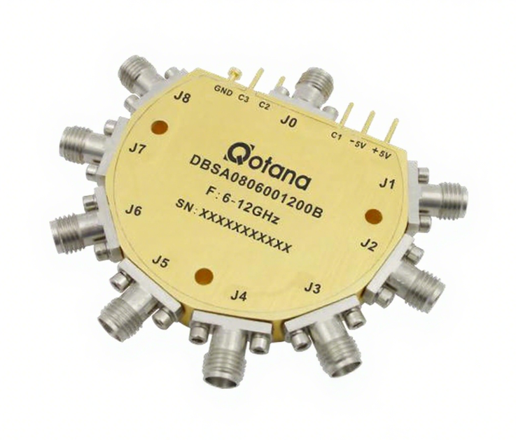 DBSA0806001200B ����ʽ 6-12GHz ͬ�� SP8T ����/Qotana����ͼ