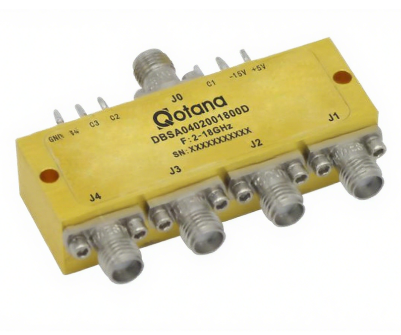 DBSA0402001800D ����ʽ 2-18GHz ͬ�� SP4T ����/Qotana����ͼ