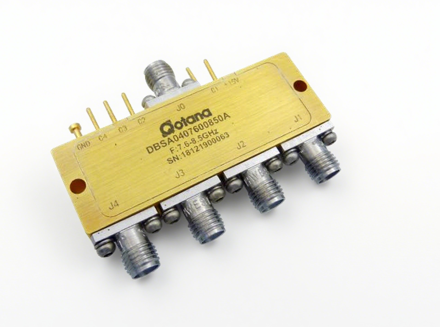 DBSA0407600850A ����ʽ 1-18GHz ͬ�� SP4T ����/Qotana����ͼ